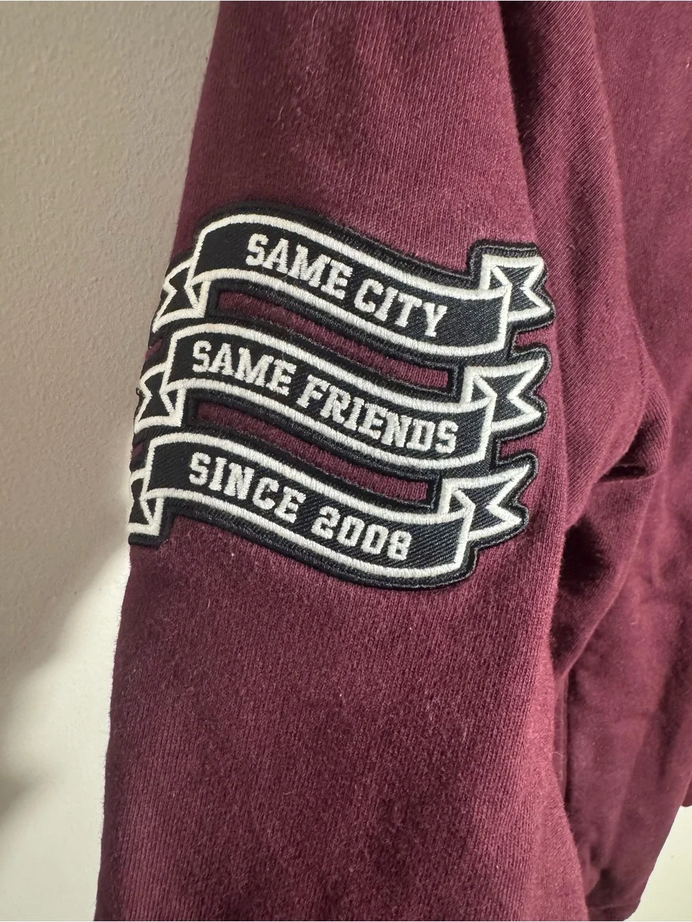 OVO october Burgundy Red Zip up sweater men’s size Medium